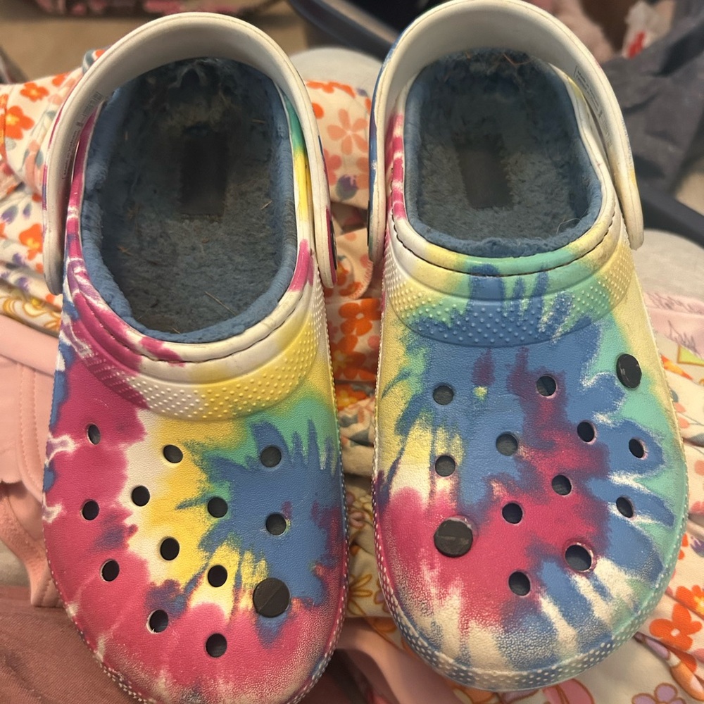 CROCS Kids Colorful Tie-Dye Water Shoes